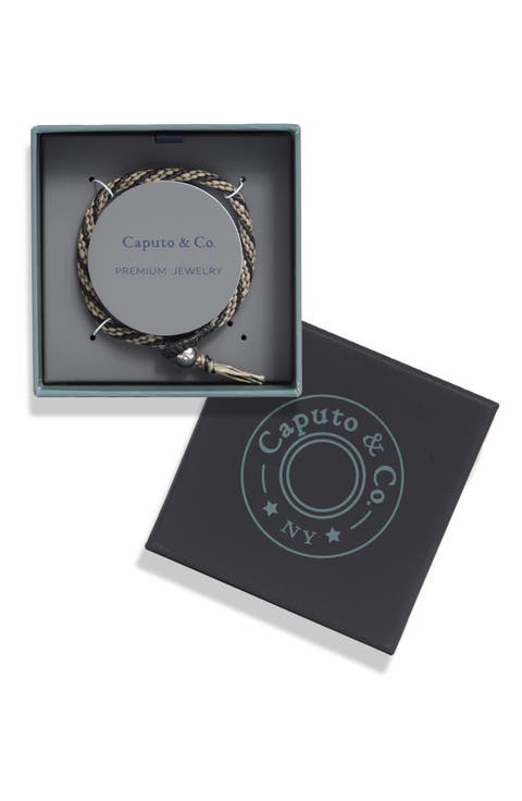 Hand Knotted Stripe Macramé Bracelet