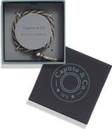 Caputo & Co. Hand Knotted Stripe Macramé Bracelet