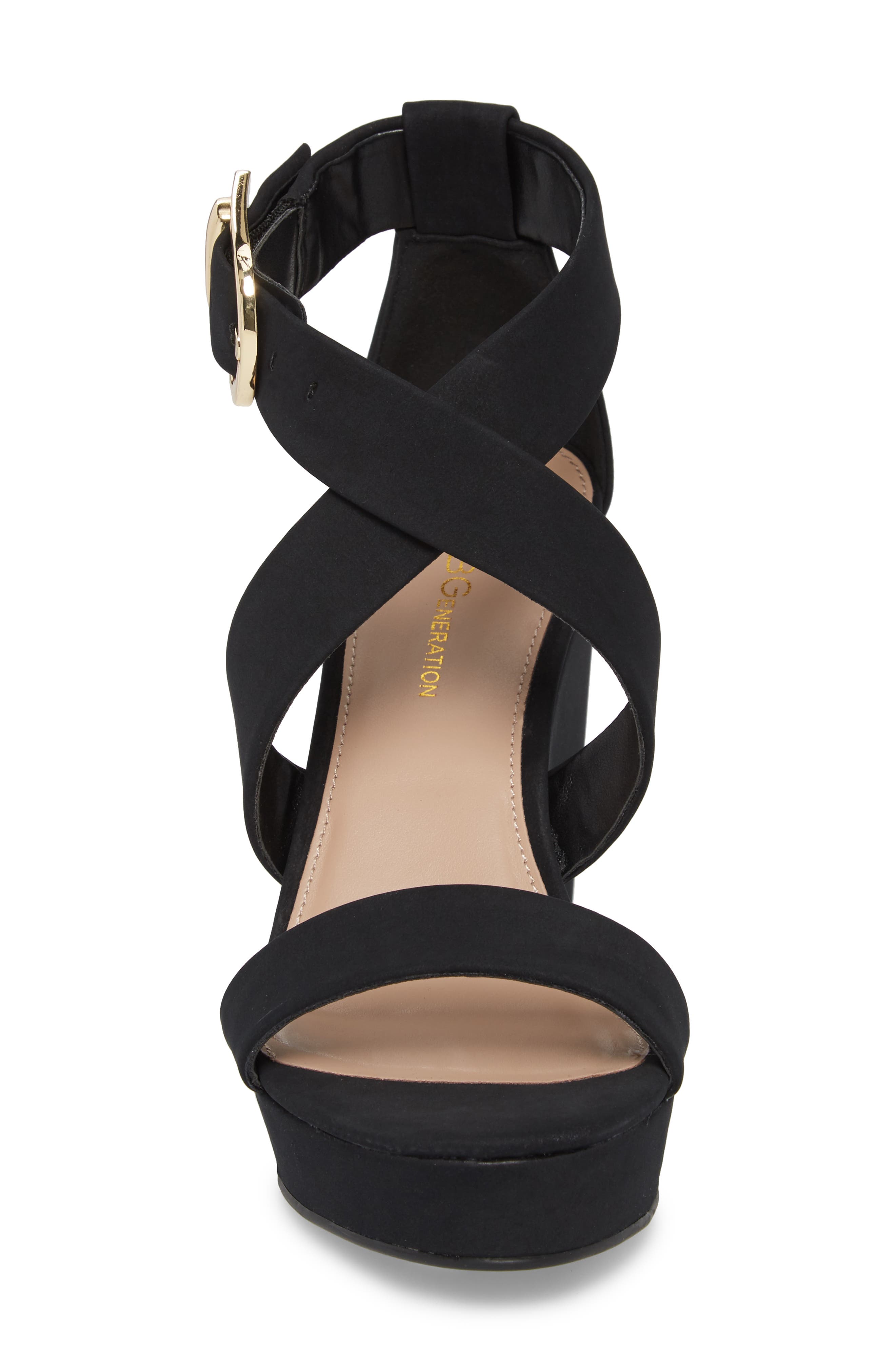 Jae Wedge Sandal, Alternate, color, BLACK