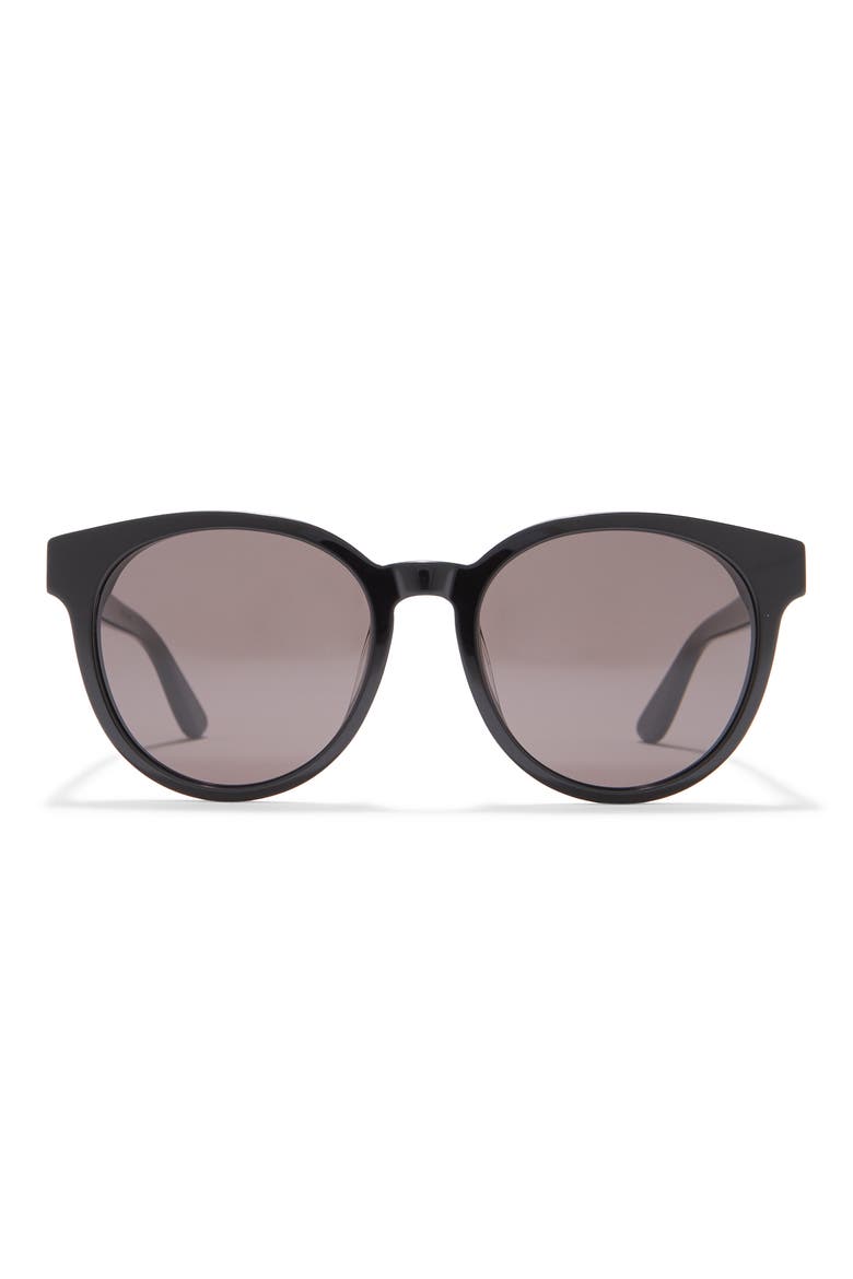 56mm Best Oval Sunglasses, Main, color, BLACK BLACK BLACK
