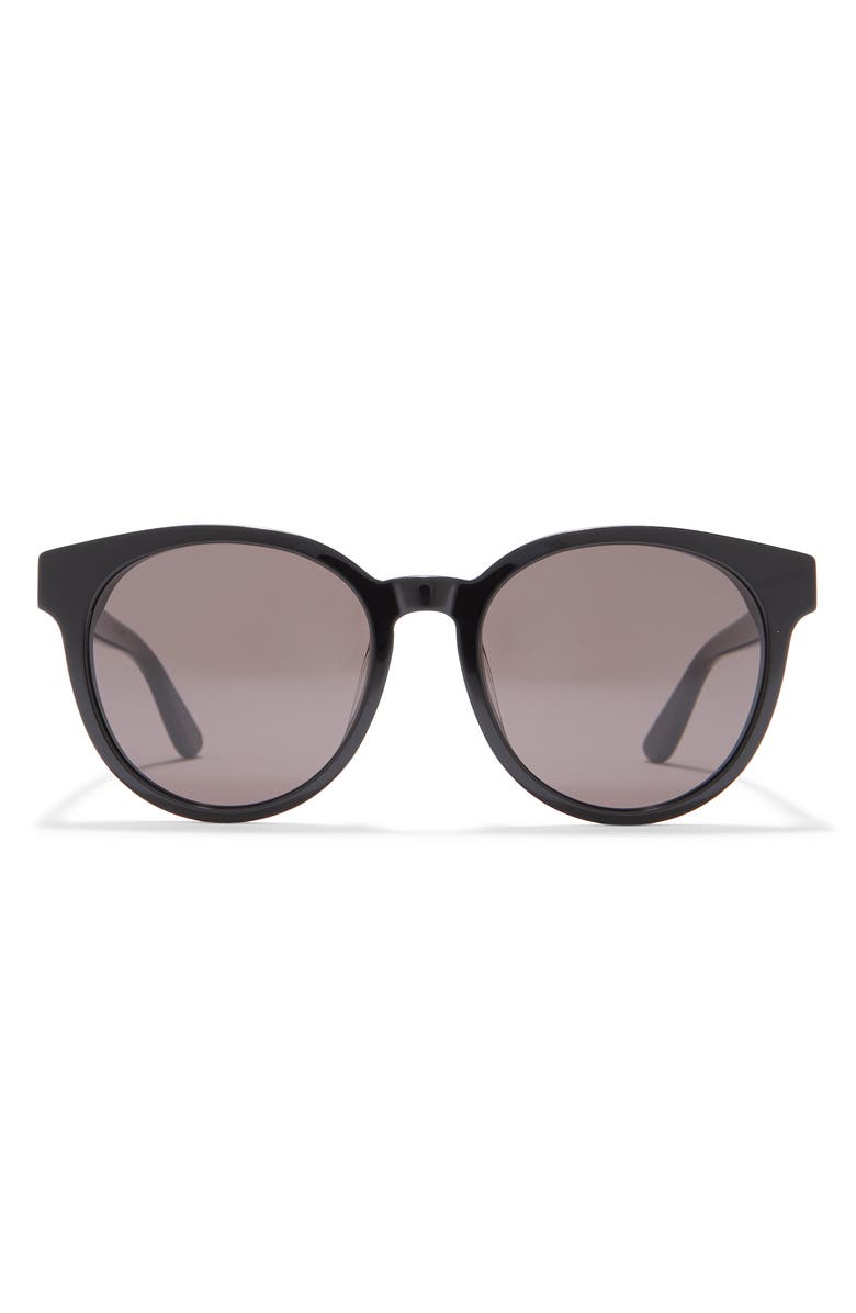 Saint Laurent 56mm Best Oval Sunglasses, Main, color, Black Black Black