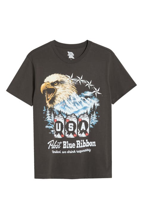 Pabst Blue Ribbon Graphic T-Shirt