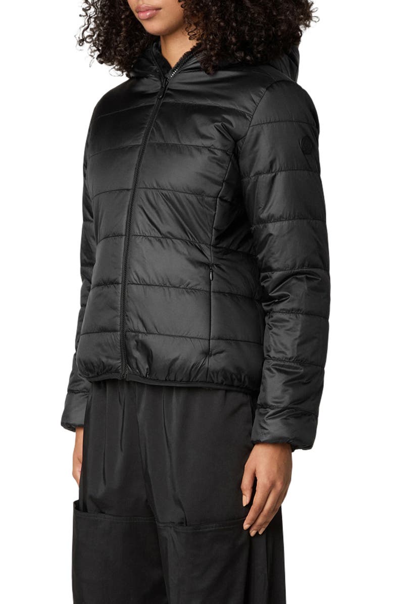 Save The Duck Laila Faux Fur Lined Reversible Recycled Polyester Puffer Jacket, Alternate, color, 