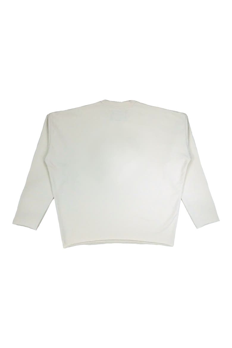 Novelty Cotton Fleece Sweatshirt, Alternate, color, WINTER WHITE