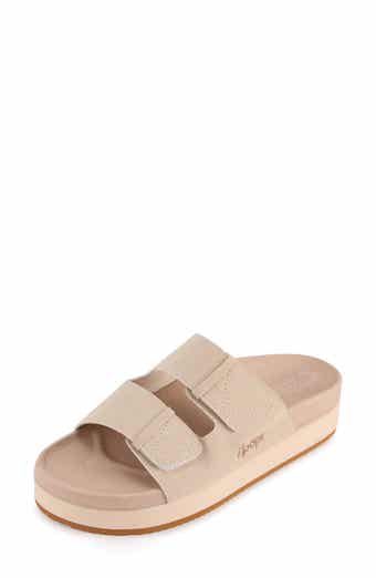 Double Strap Platform Slide Sandal
