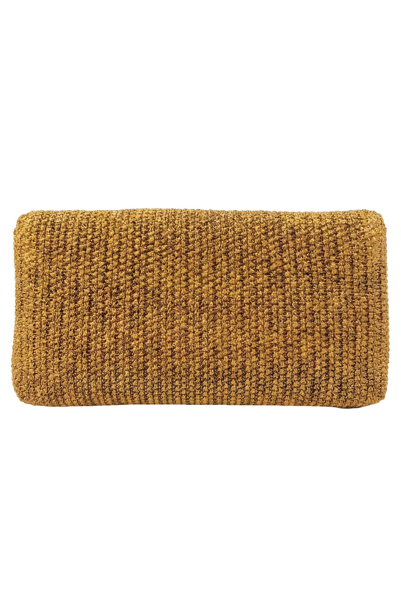 Veronica Beard Anchor Raffia Clutch, Alternate, color, Gold
