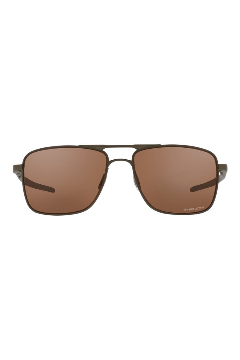 57mm Square Sunglasses, Main, color, PEWTER/ PRIZM TUNGSTEN