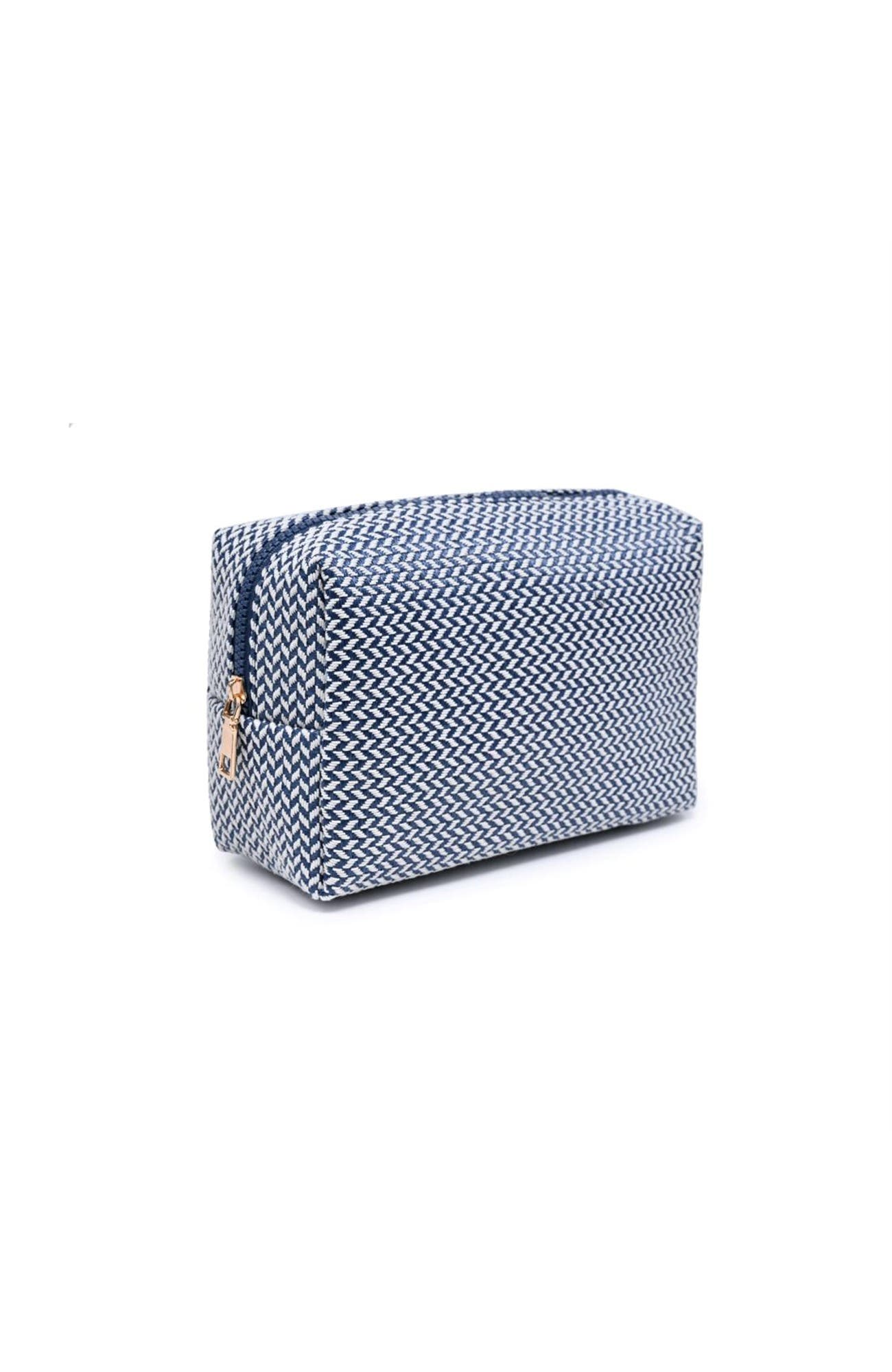 Switchback Cosmetic & Travel Organizer Pouch, Alternate, color, Navy