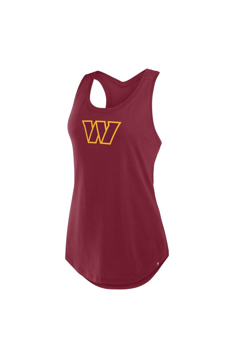 FANATICS Women's Fanatics Burgundy Washington Commanders Iron Fan Tank Top, Alternate, color, 