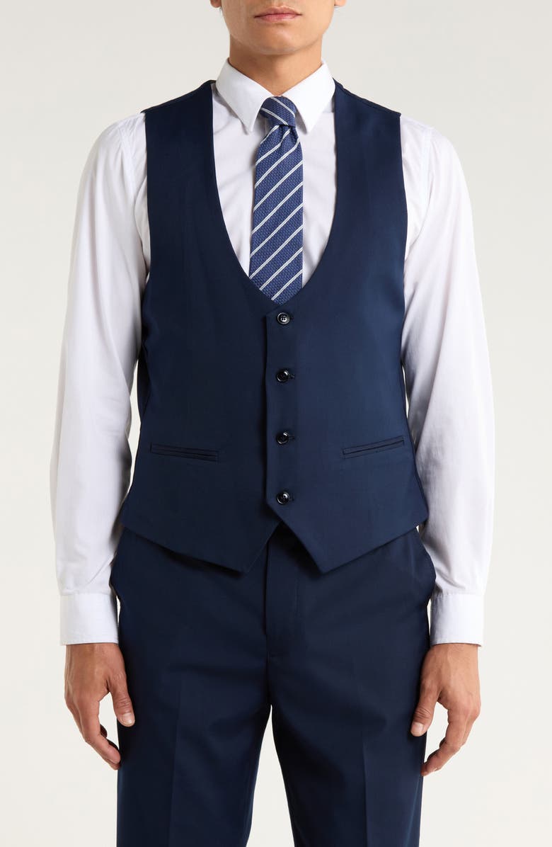 ZEGARIE Stretch 3-Piece Suit, Alternate, color, Navy Blue