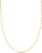 Bony Levy 14K Gold Beaded Chain Necklace