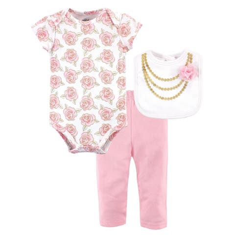 Coordinated Bodysuit, Pant, and Bib Collection