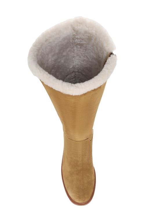 Vince Sibelle Genuine Shearling Knee High Boot In Nude