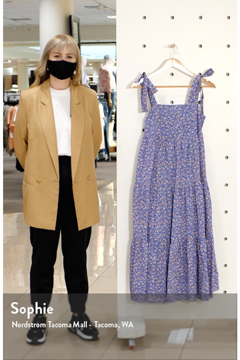 Tie Strap Tiered Midi Dress video