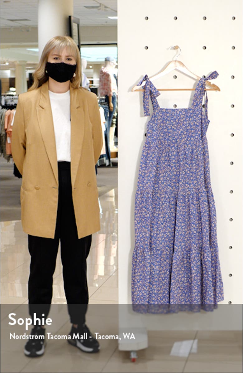 Tie Strap Tiered Midi Dress, sales video thumbnail