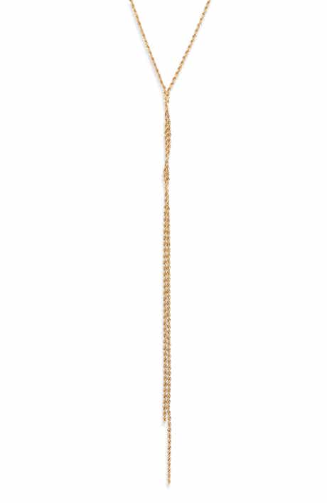 Nordstrom Twisted Rope Chain Y-Necklace
