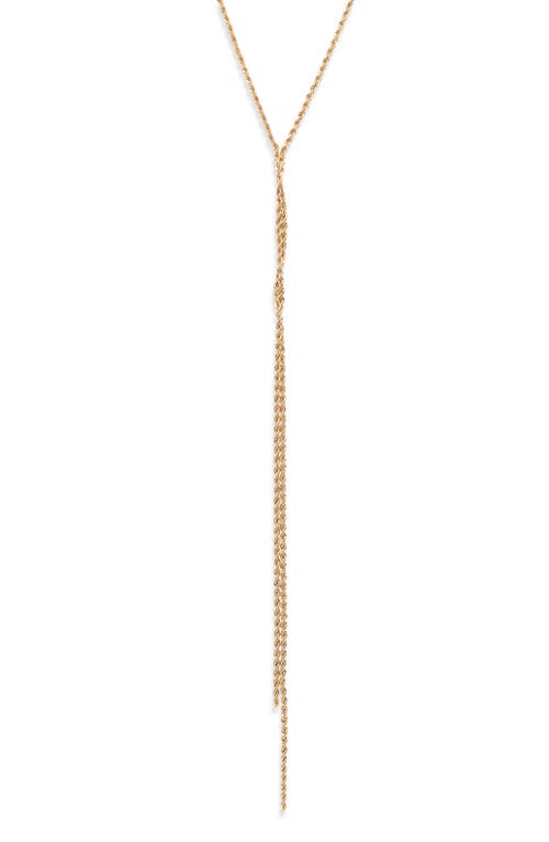 Nordstrom Twisted Rope Chain Y-necklace In Gold