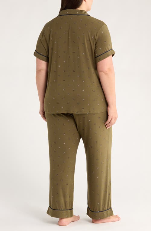Nordstrom Moonlight Eco Crop Pajamas In Green