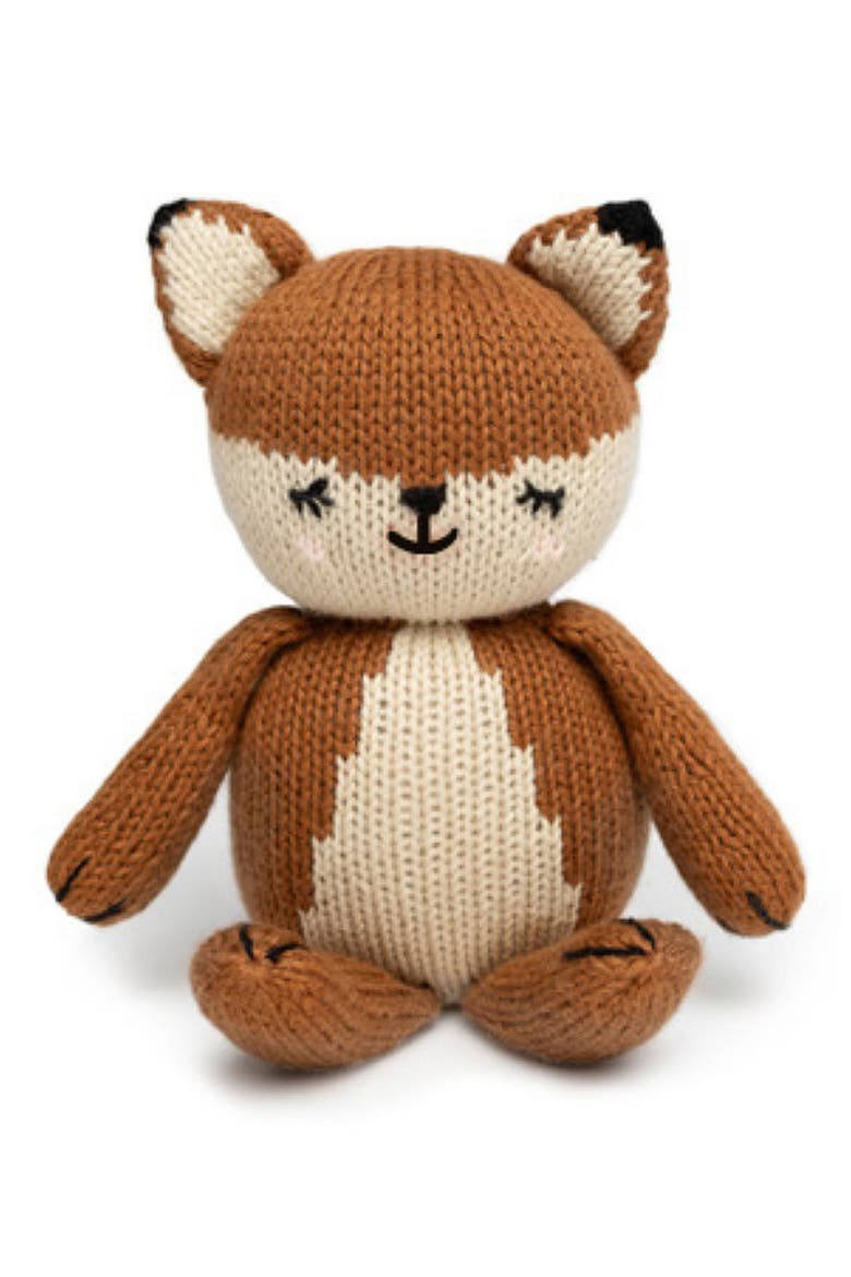 Baby Fox Stuffed Animal, Main, color, ALMOND