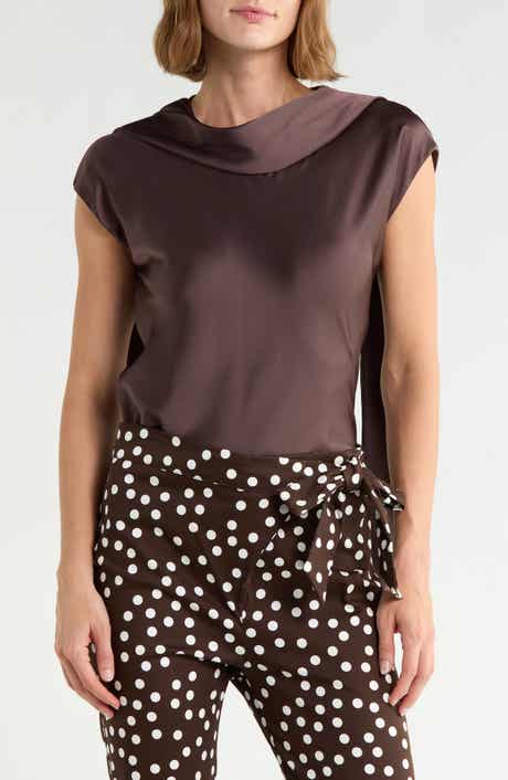 Scarf Detail Short Sleeve Top