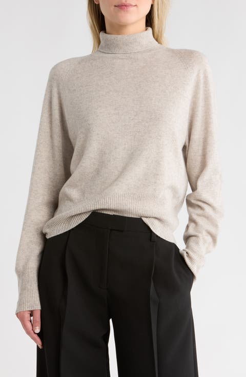 Wool Cashmere Blend Turtleneck