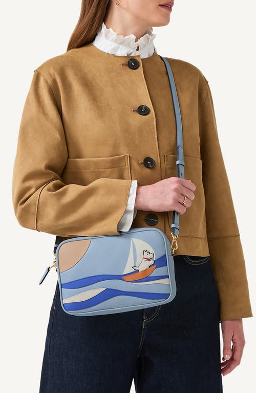 Radley Shorte Thing Leather Crossbody Bag In Blue