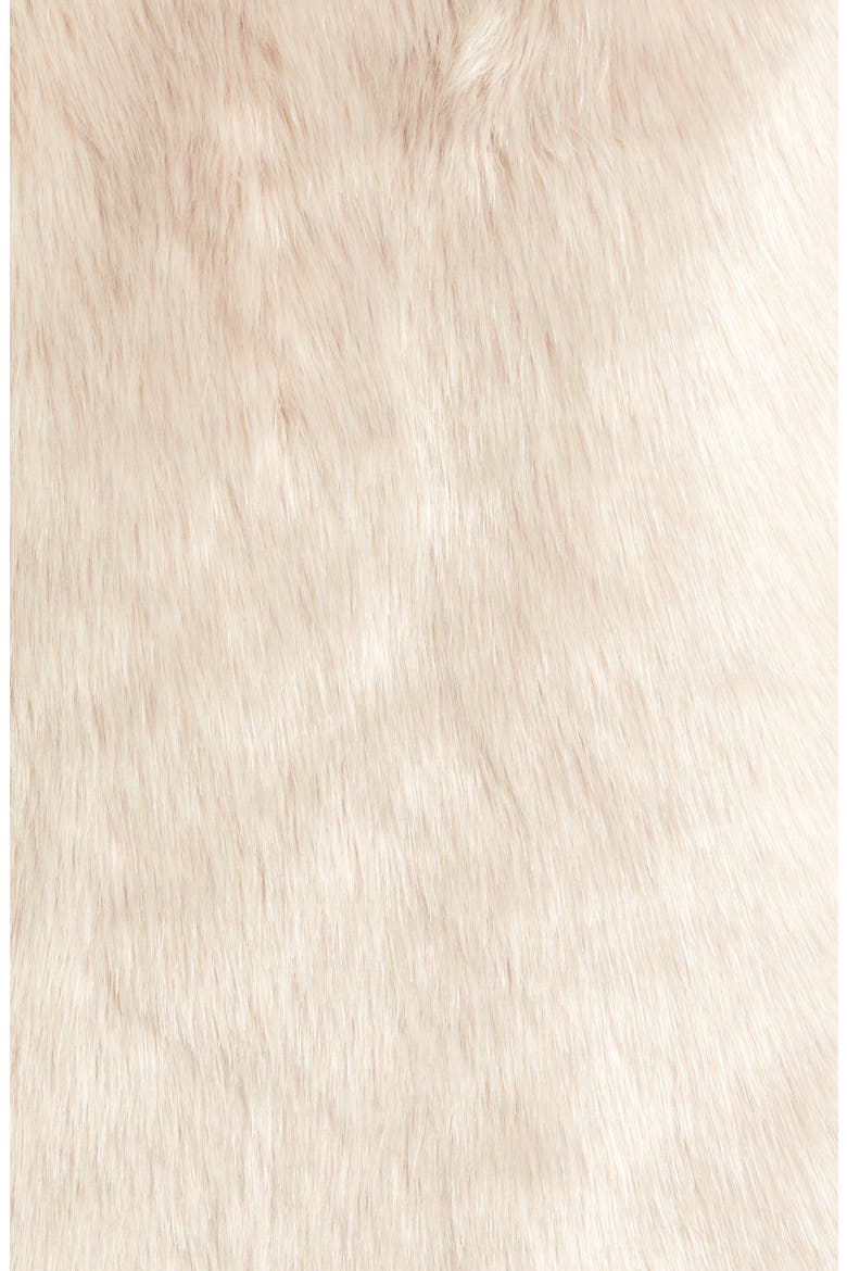 Faux Fur Coat, Alternate, color, CREAM