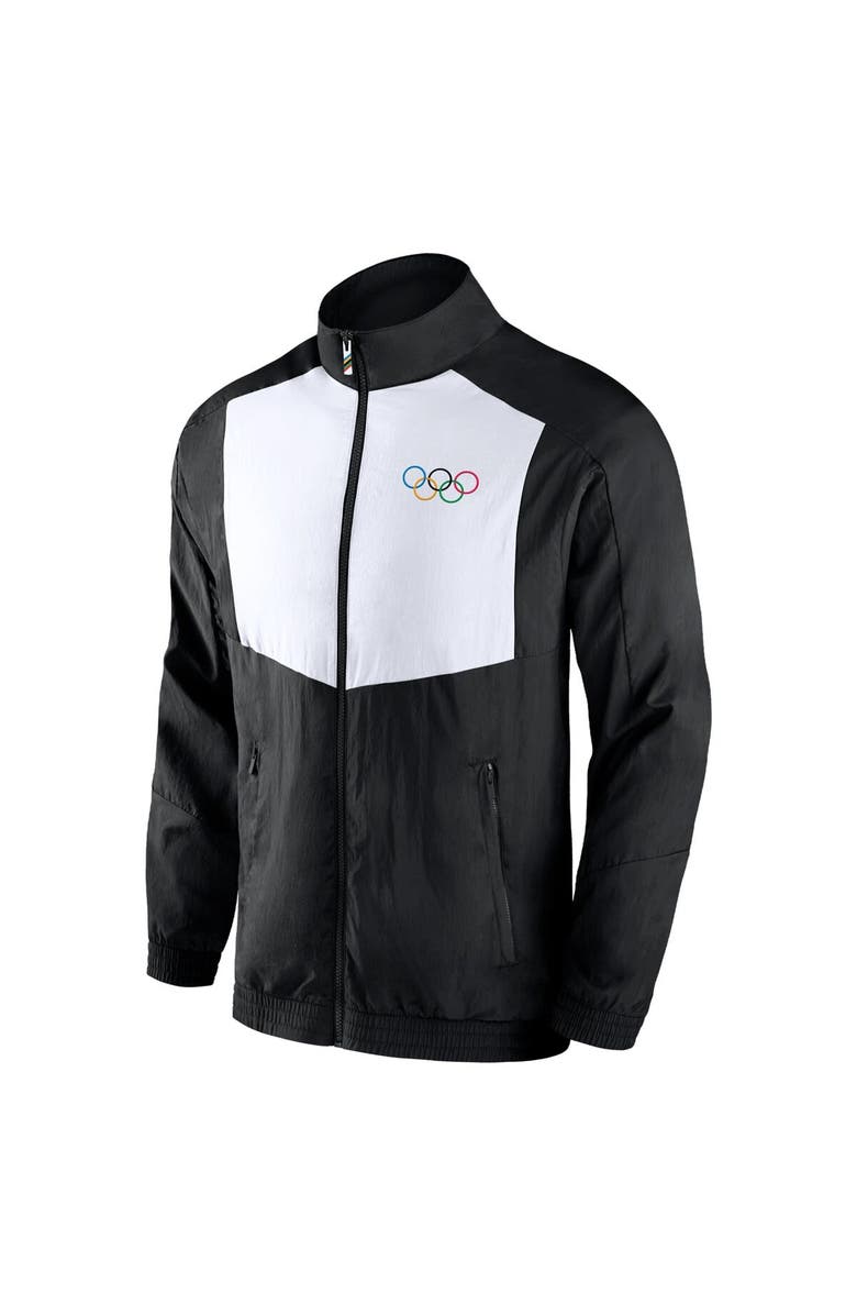 FANATICS Men's Fanatics Branded Black Olympic Games Elevated Full-Zip Track Jacket, Alternate, color,