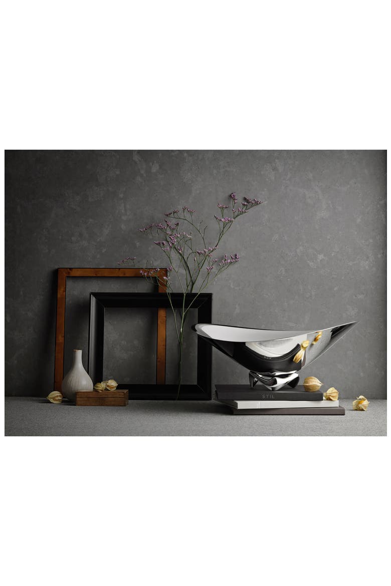 Large Koppel Wave Bowl, Alternate, color, SILVER