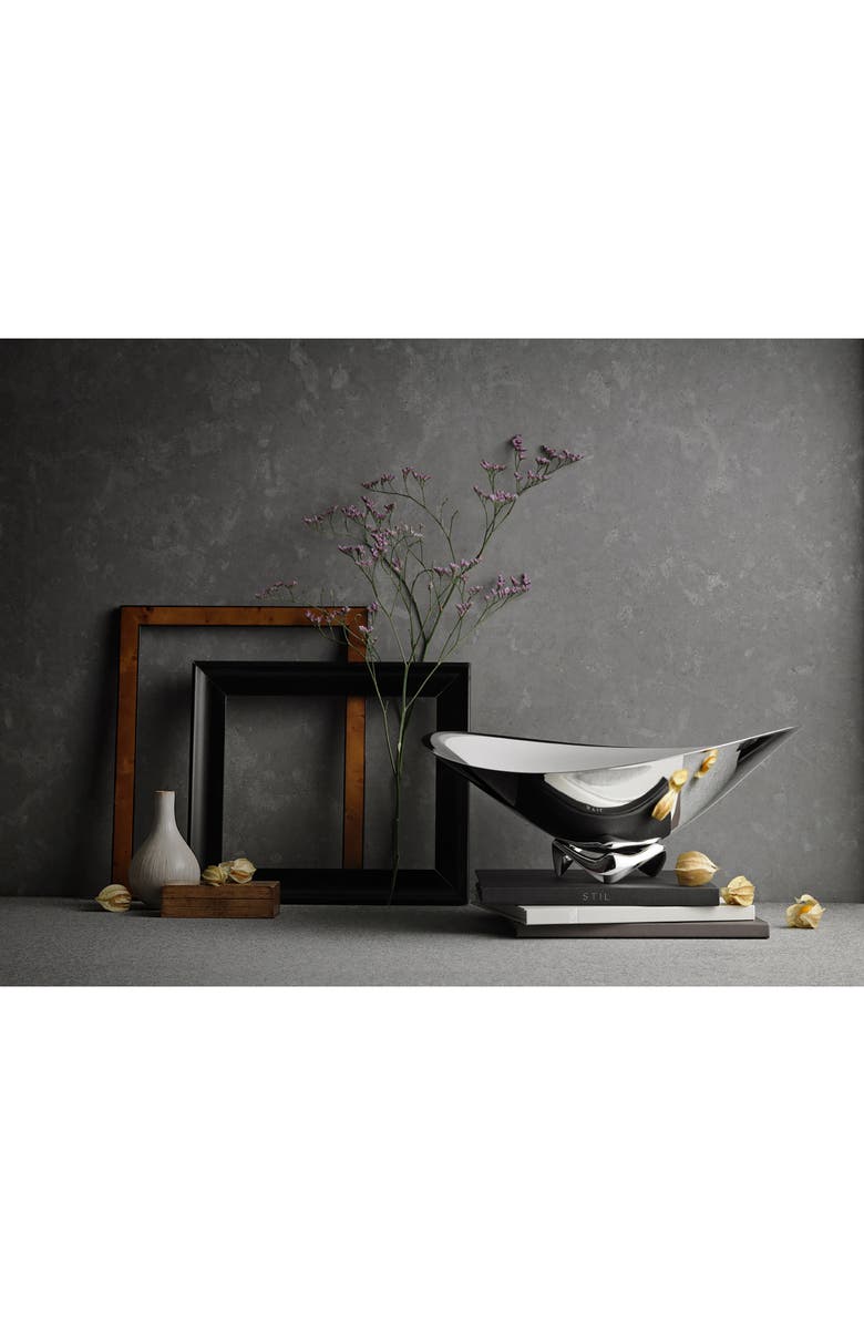 Georg Jensen Large Koppel Wave Bowl, Alternate, color, Silver
