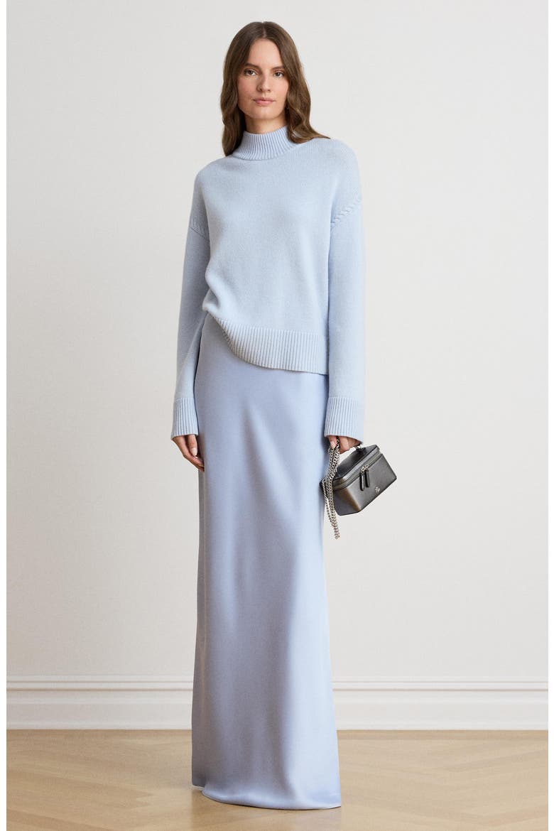 Sharae Maxi Skirt, Alternate, color, ICY BLUE