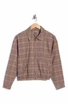 Zip Bubble Hem Jacket