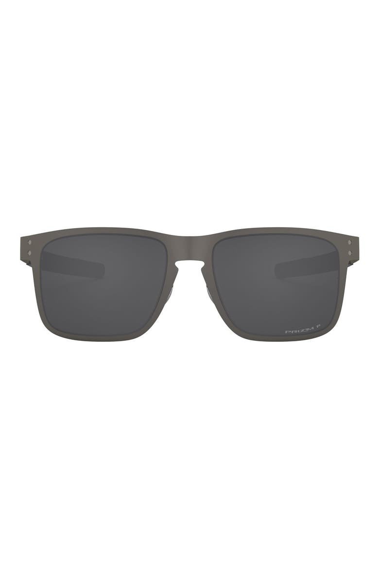 Holbrook 55mm Prizm™ Polarized Square Sunglasses, Main, color, MATTE GUNMETAL/ PRIZM BLACK