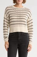 RD Style Stripe Open Stitch Sweater