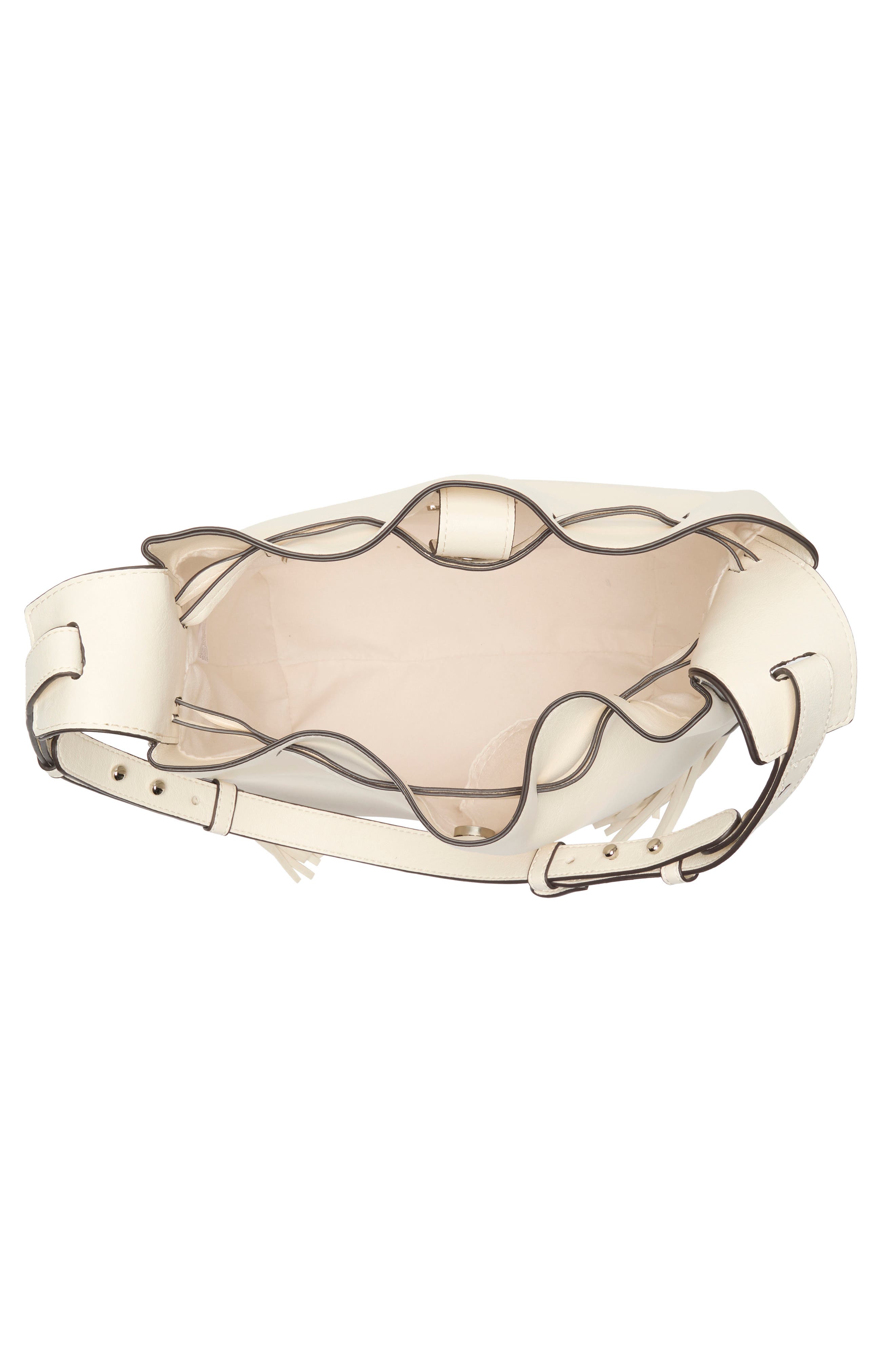 Steve Madden Suri Faux Leather Bucket Bag, Alternate, color, Ivory