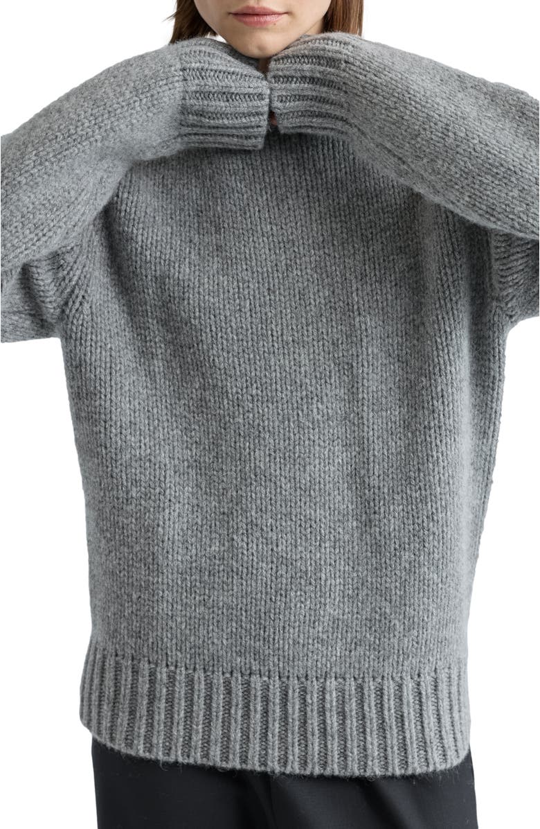 Almina Concept Knit Wool Crewneck Sweater, Alternate, color,