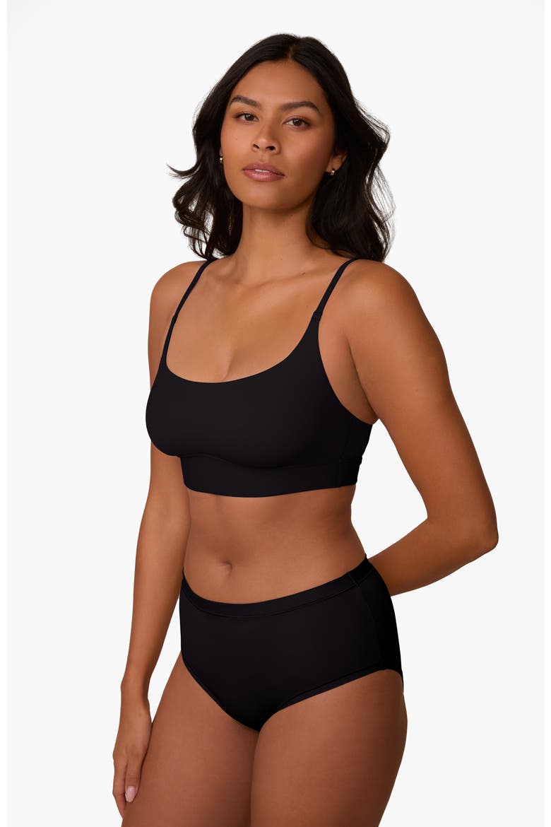 Bliss Scoop Bralette, Alternate, color, Black