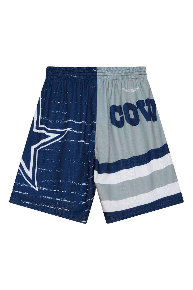 Men's Mitchell & Ness Gray Dallas Cowboys Jumbotron 3.0 Shorts, Alternate, color, Gray