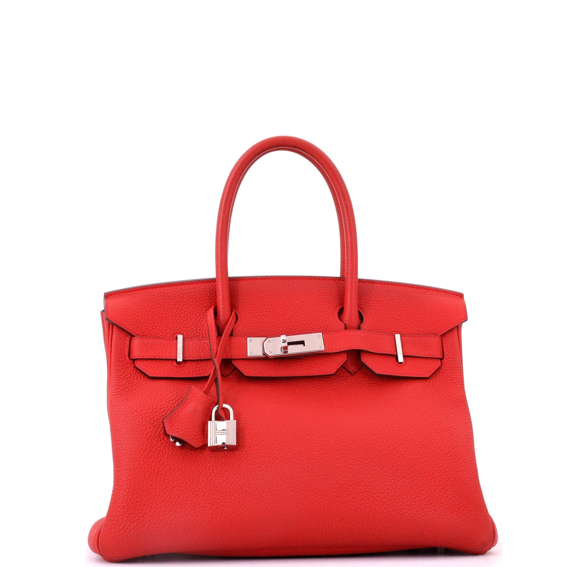 Birkin Handbag Red Togo with Palladium Hardware 30, Alternate, color, Red