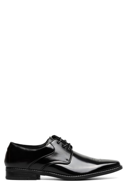 Stacy Adams Kendall Brogue Plain Toe Derby In Black