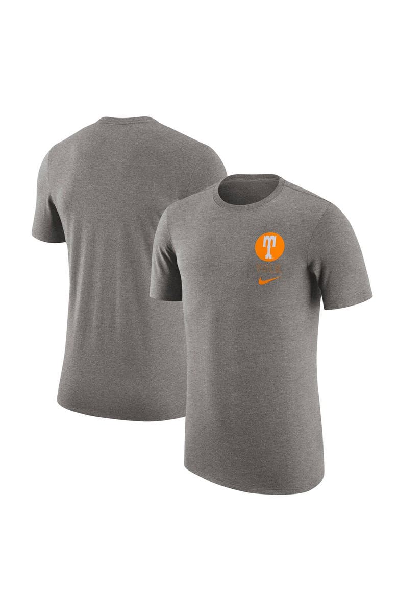 Nike Men's Nike Heather Gray Tennessee Volunteers Retro Tri-Blend T-Shirt, Alternate, color, Heather Gray
