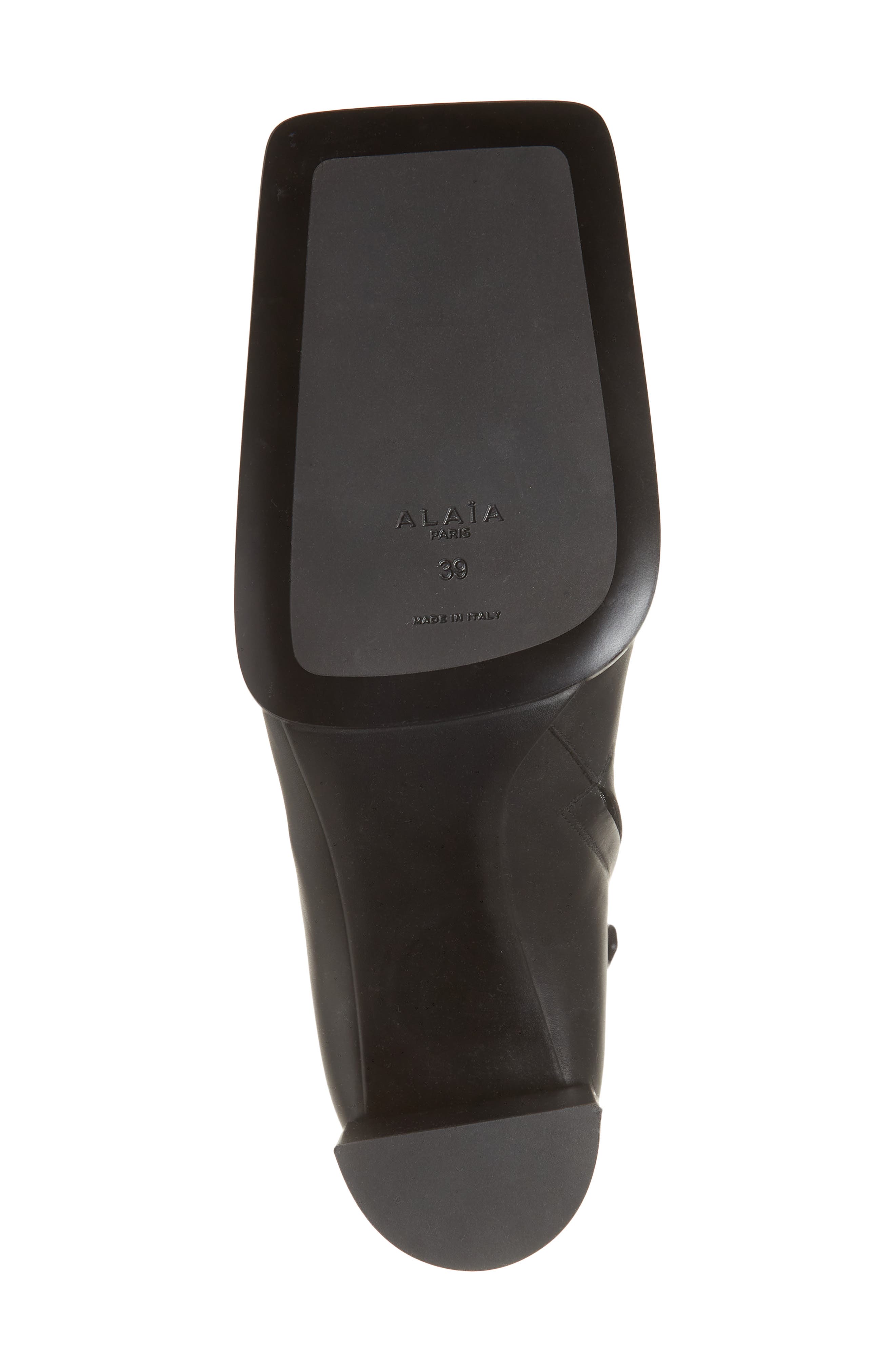 Alaïa Square Toe Bootie, Alternate, color, 