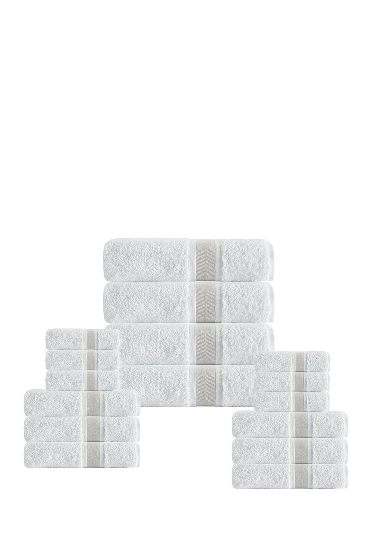 Depera Unique Turkish Cotton 16-piece Towel Set In Sand