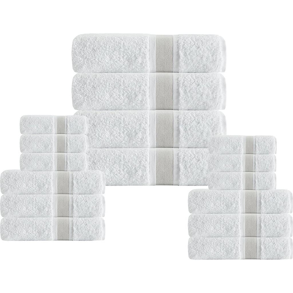 Depera Unique Turkish Cotton 16-piece Towel Set In Sand