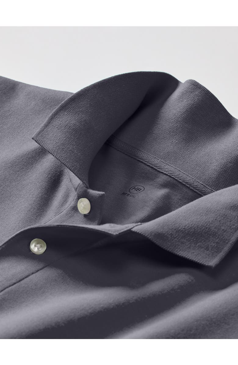 Harbor Bay by DXL Big & Tall Interlock Polo Shirt, Alternate, color, Gray Night Pd