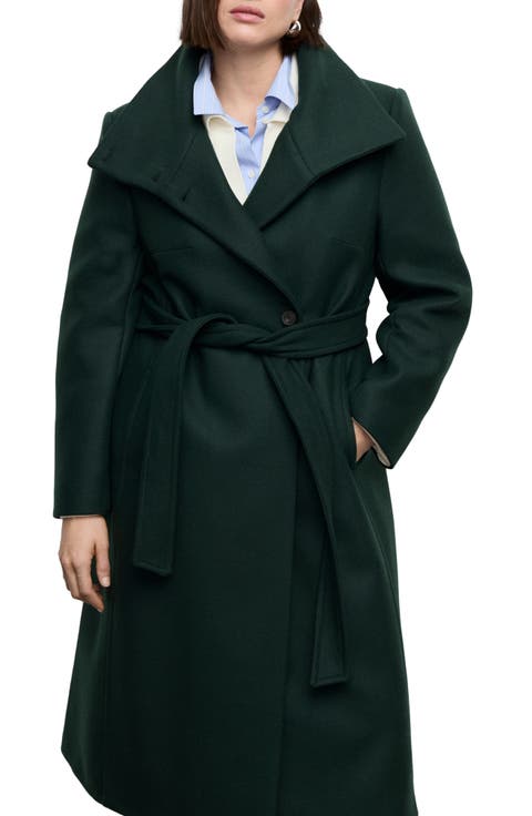 Manteco Virgin Wool Blend Coat (Regular & Plus)