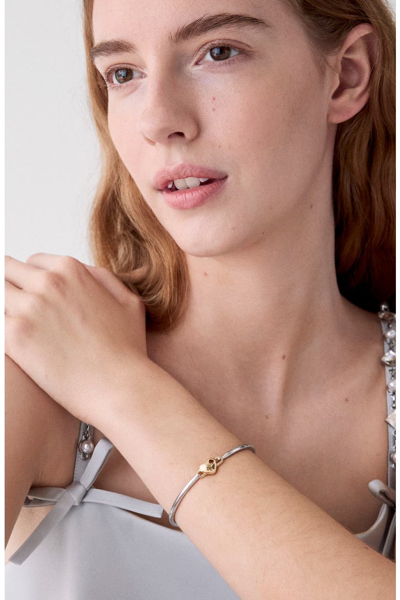 heart and spade charm bracelet, Alternate, color, MIXED METAL
