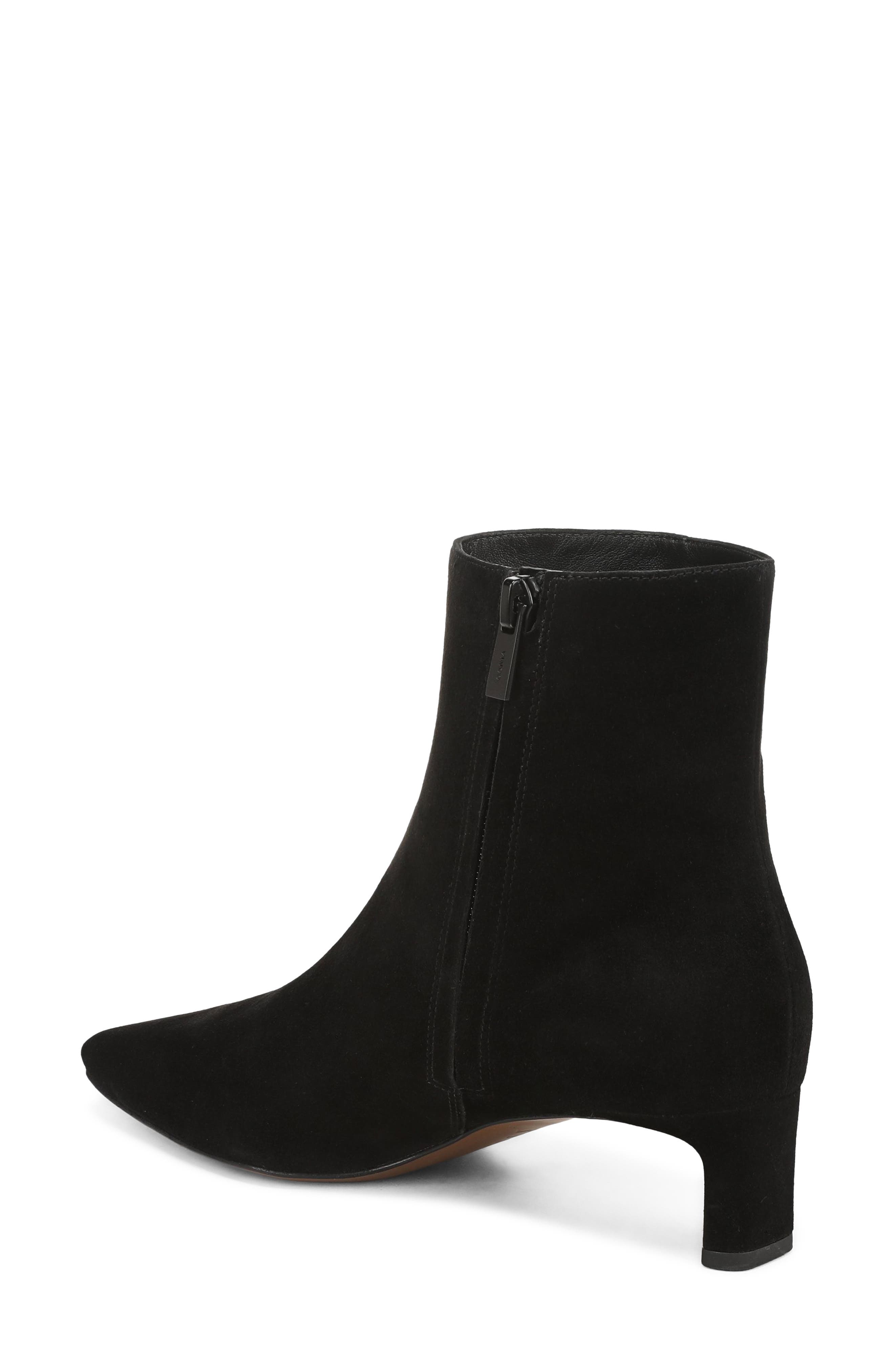 Lilith Leather Bootie, Alternate, color, BLACK