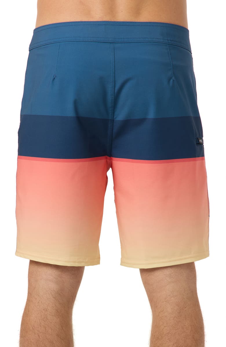 O'Neill Hyperfreak Heat Block Swim Trunks, Alternate, color, Persimmon