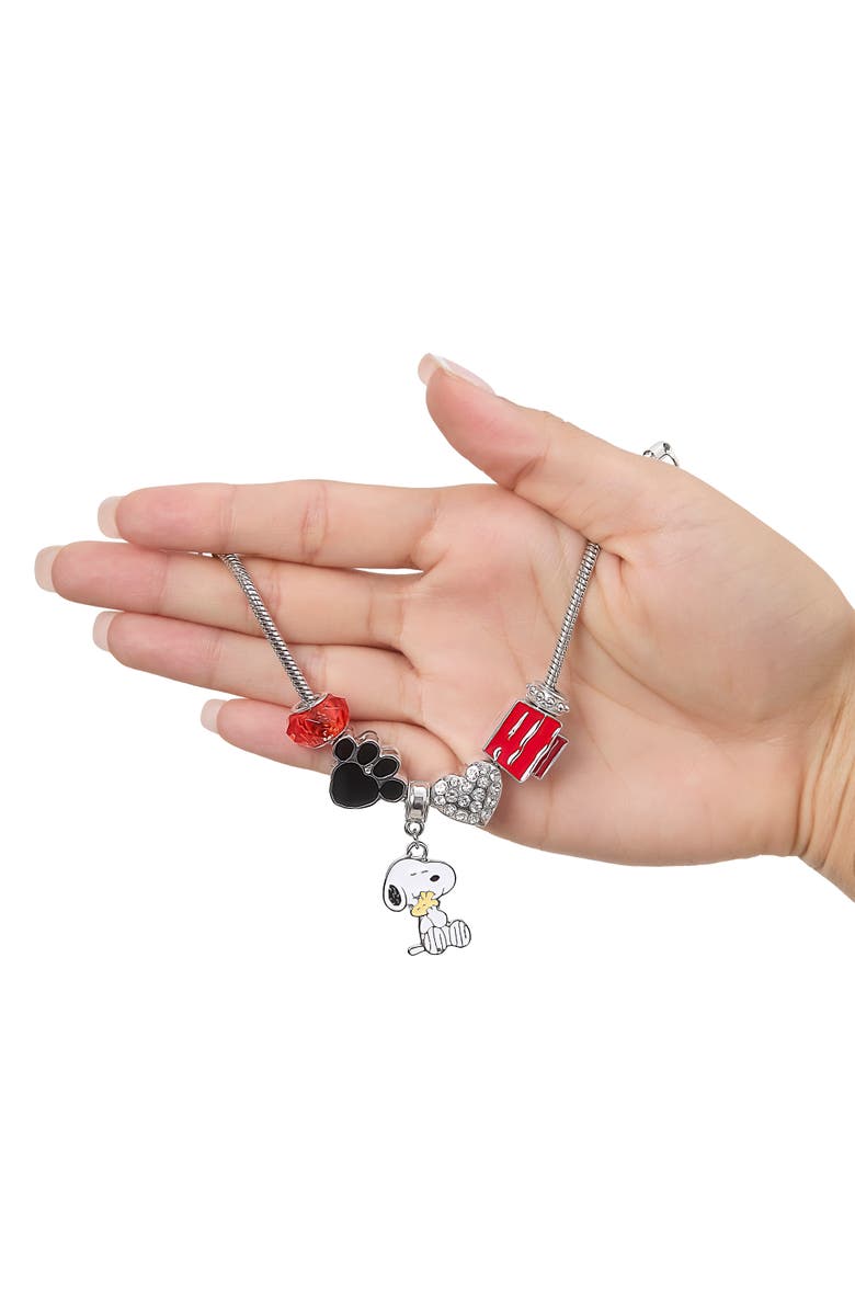 Snoopy Charm Bracelet - 6 Unique Charms, Alternate, color, Multi